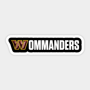 Wommanders White Text Sticker